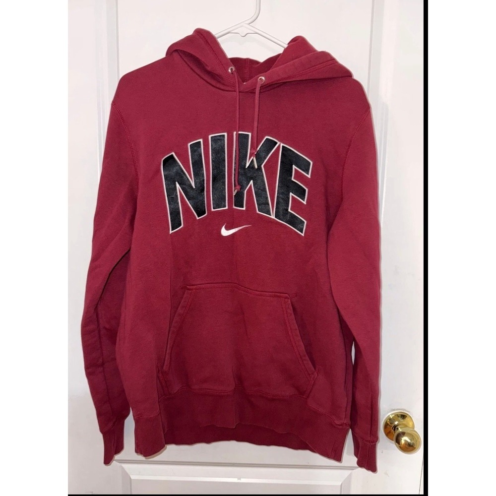 Nike Marron Hoodie Y2K Size Large